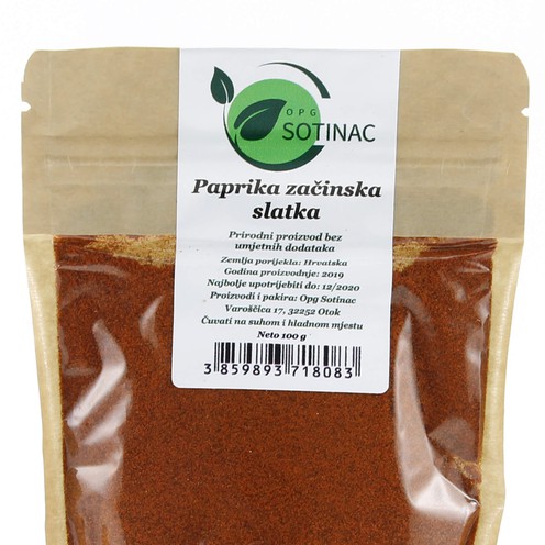 Paprika začinska slatka prah 100 g