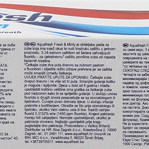 Aquafresh Fresh&Mint toothpaste 100 ml