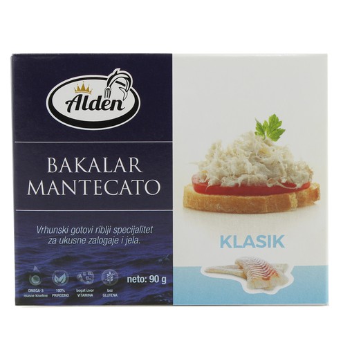White whisked mantecato classic cod spread 90 g