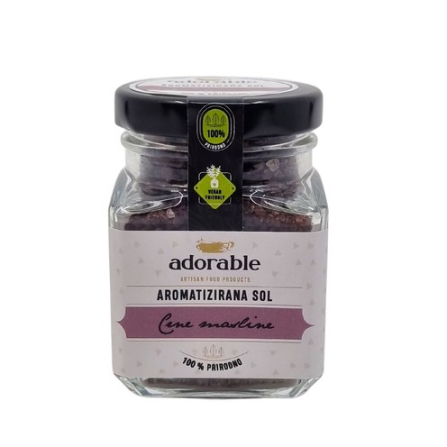 Aromatisiertes Salz - schwarze Oliven 100 g