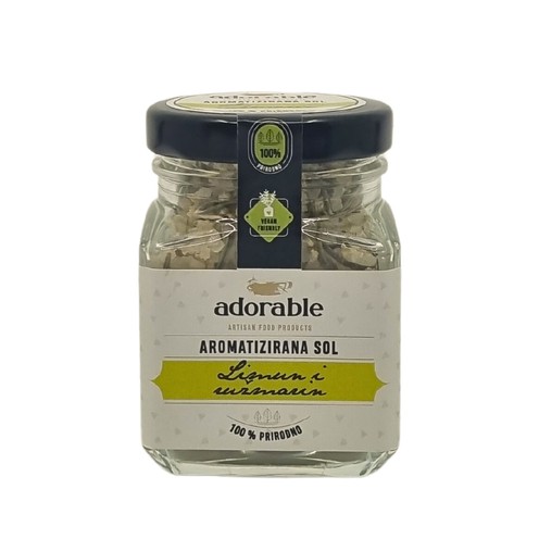 Aromatisiertes Salz - Zitrone und Rosmarin 100 g