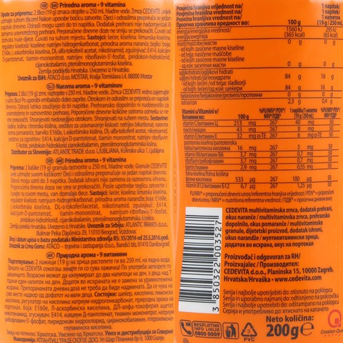 Cedevita naranča 200 g