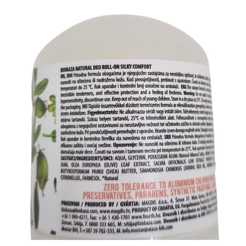 Biobaza dezodorans roll-on Silky Comfort 50 ml
