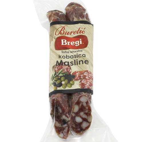 Trockene istrische Wurst mit Oliven 167 g
