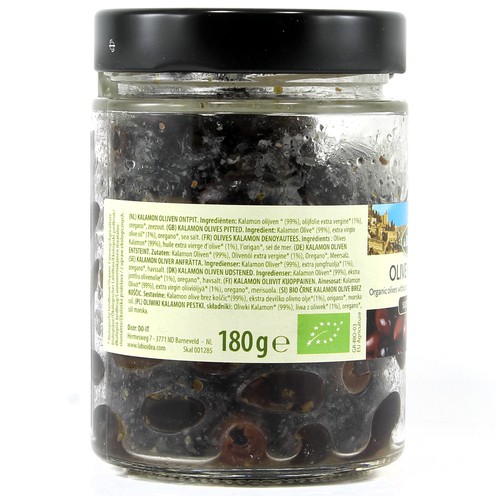 Maslina crna kalamata otkoštena La Bio Idea 180 g