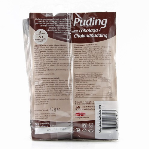 Dolcela chocolate pudding powder 45 g, 3+1 free