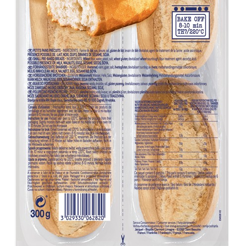 Pre-baked pastry 300 g