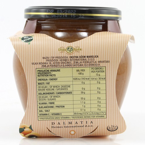 Dida Boža Aprikosen Marmelade Extra 690 g