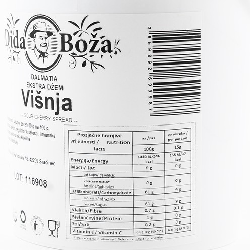 Dida Boža Kirsch Marmelade Extra 1,5 kg