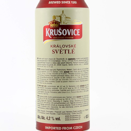 Krušovice beer 0,5 l