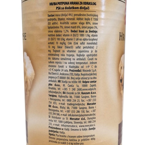 Rial hrana za pse divljač 1,25 kg