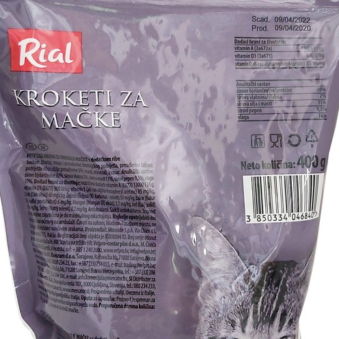 Rial kroketi za mačke riba 400 g