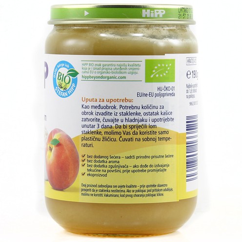 Hipp jabuka i breskva s rižom 190 g