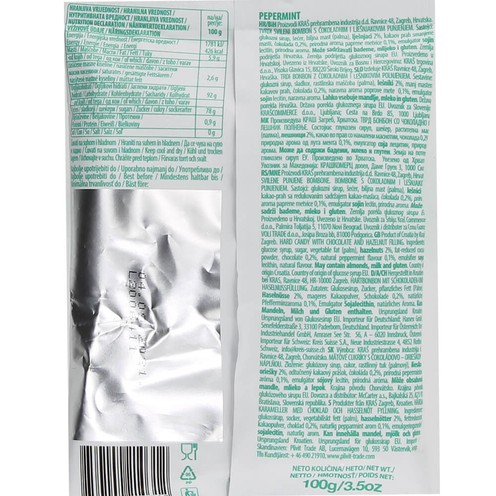 Peppermint candy with filling 100 g