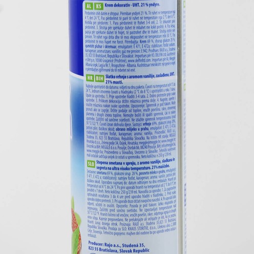 Whipped cream spray 250 ml