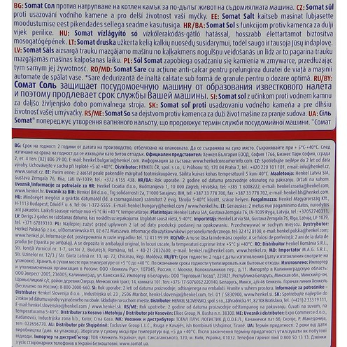 Somat Dishwasher Salt 1,5 kg