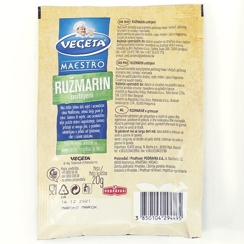 Vegeta Maestro ground rosemary 20 g