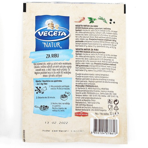 Vegeta Natur začin za ribu 30 g