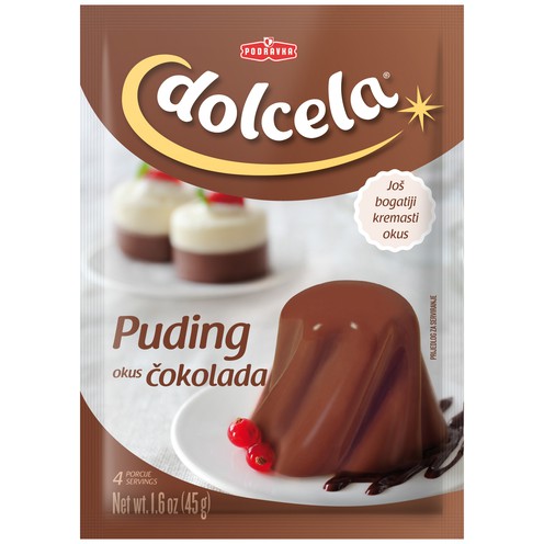 Dolcela chocolate pudding powder 45 g, 3+1 free