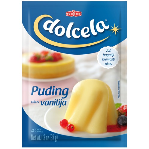 Dolcela vanilla pudding pulwer 37 g, 3+1 free