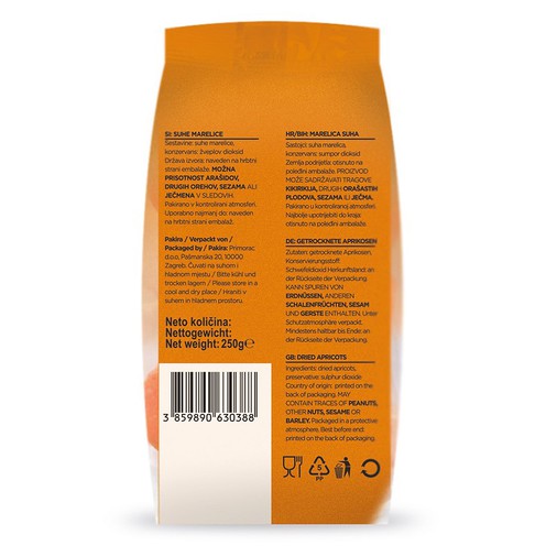 Dried apricots 250 g