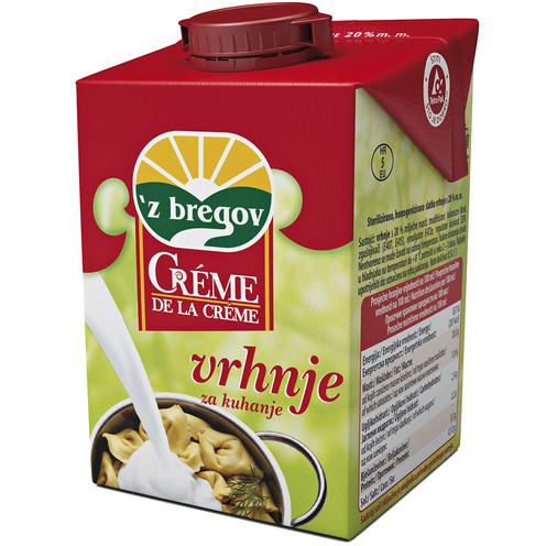 Vrhnje za kuhanje 20% m.m. 500 ml